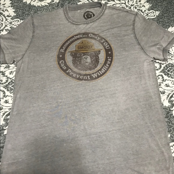 Lucky Brand Other - Lucky Brand Smokey Bear burnout t-shirt LIKE NEW